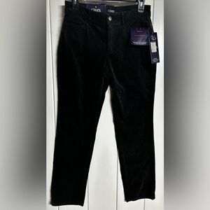 Chaps Fit Shape Sculpt Gray Corduroy Women's Pants